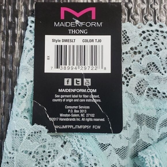 NEW!  MAIDENFORM LACE THONG - Picture 6 of 7